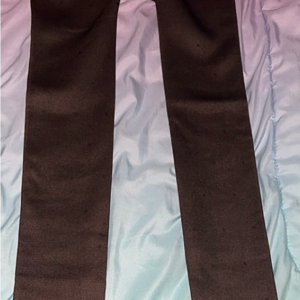 Black Straight-Leg Pants